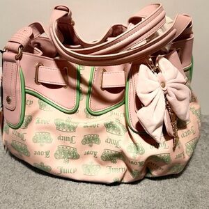 NEW! Juicy Couture Fan Club Satchel -pink diamond